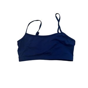 Blue sports bra